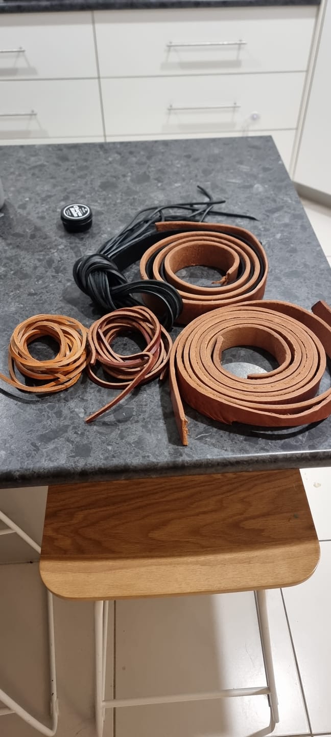 Customer photo review of Leather offcuts