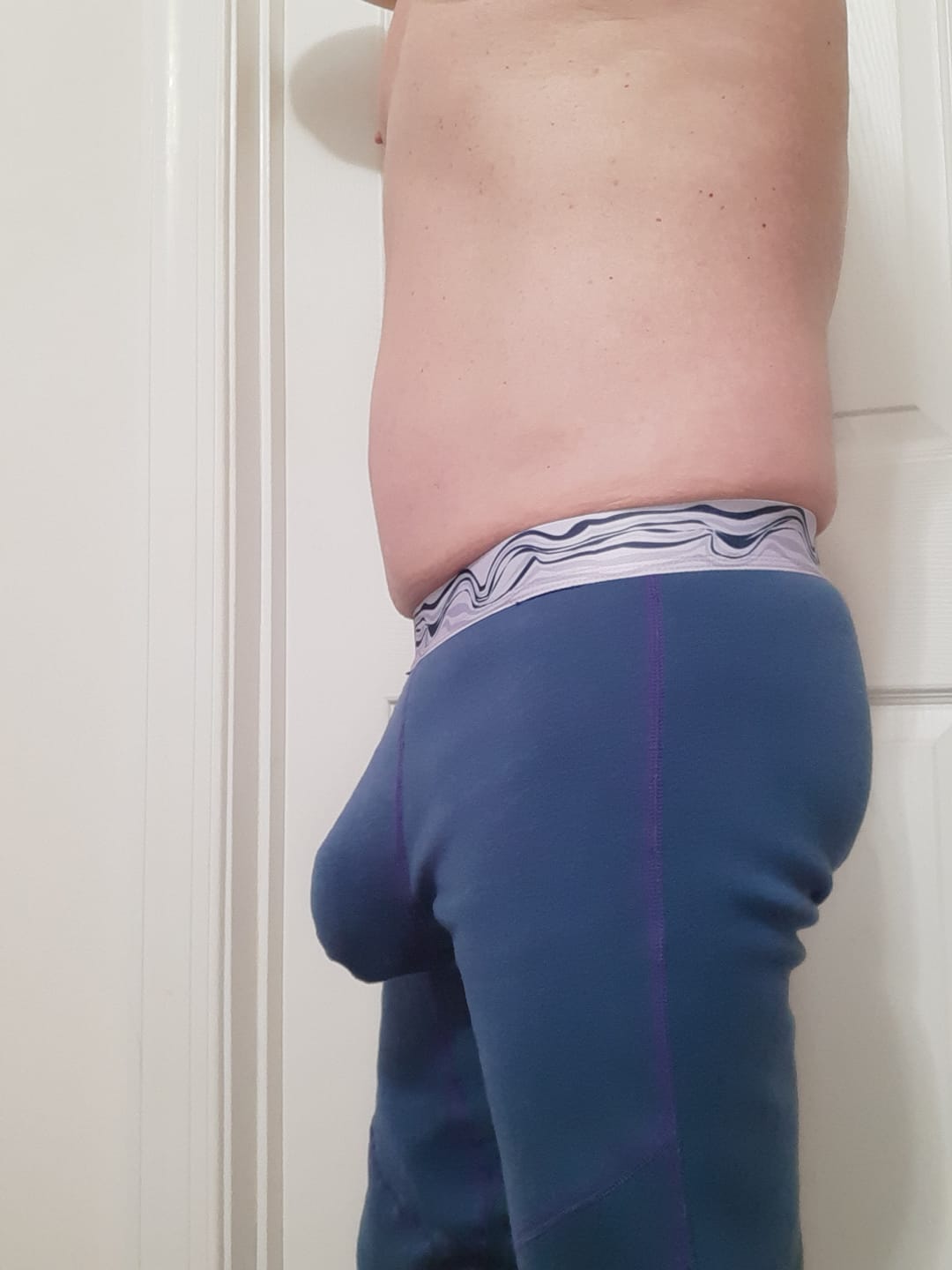 Customer photo review of Men's Heavyweight Fleece Thermal Underwear Bottom