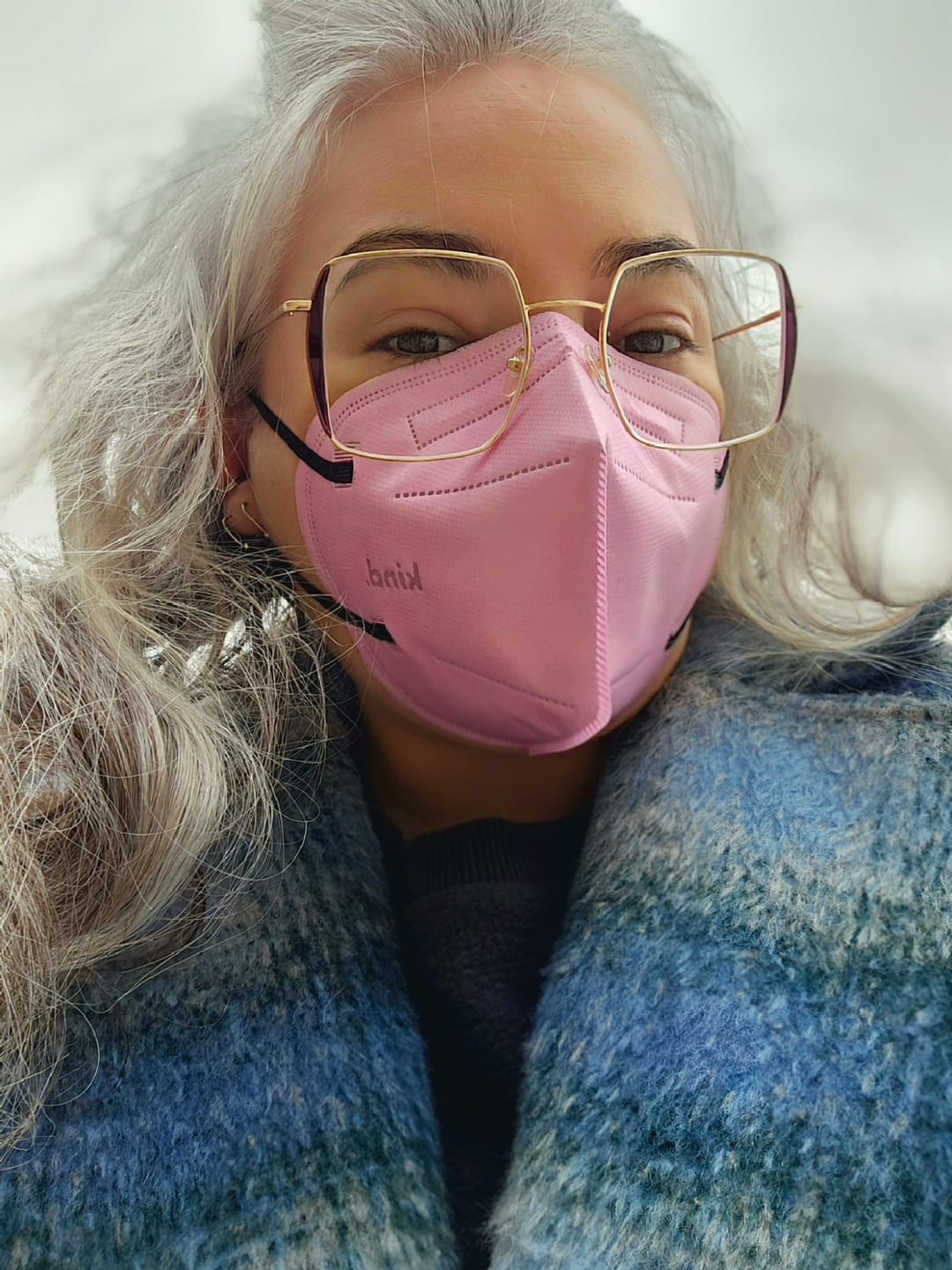 Customer photo review of Kind KN95 Respirator Mask - Colour Series (Cone Shape)