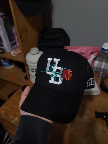 Customer photo review of UB Rose Trucker Hat