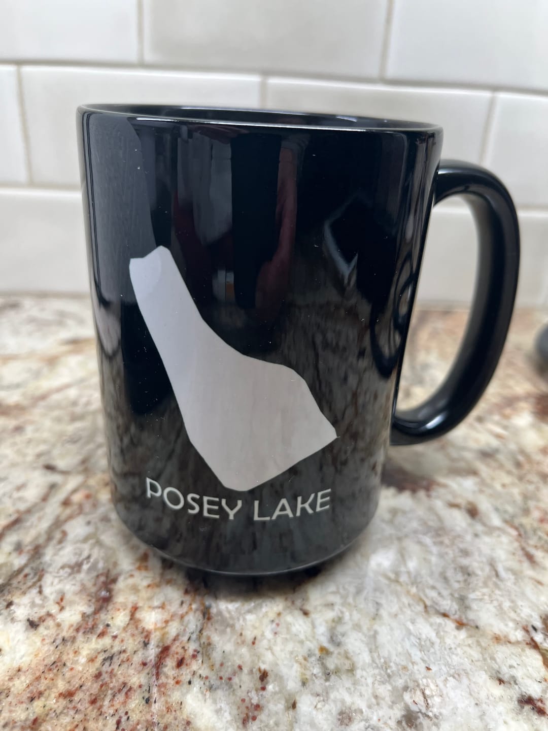 Customer photo review of Custom Lake Mug White 15oz.