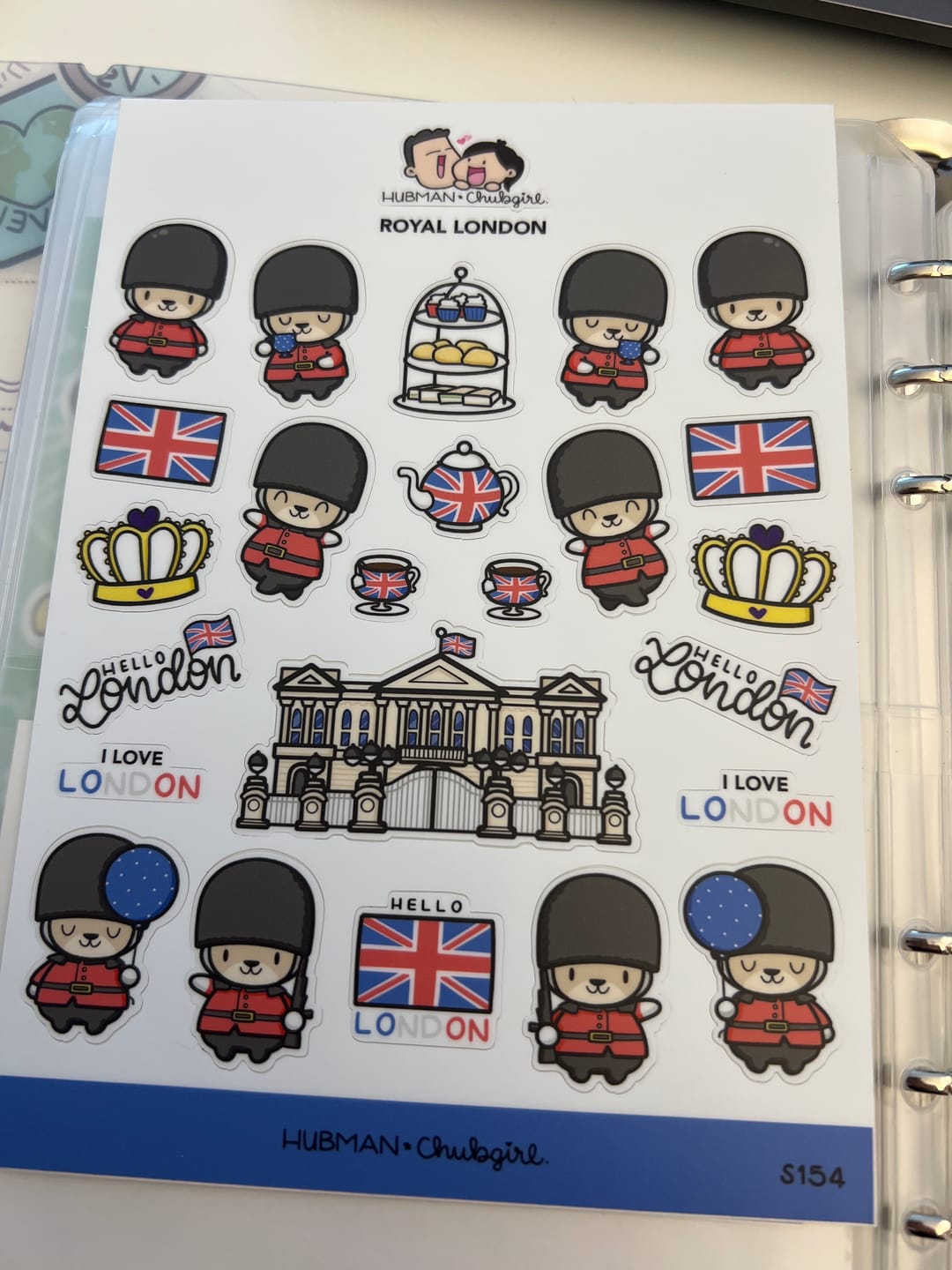Customer photo review of Royal London Sticker Sheet