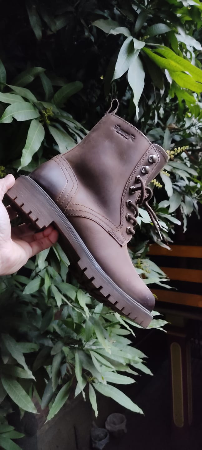 Customer photo review of boots derby rusty wrangler