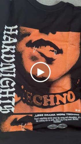 Customer video review of Red Face Oversized Shirt (Backprint)