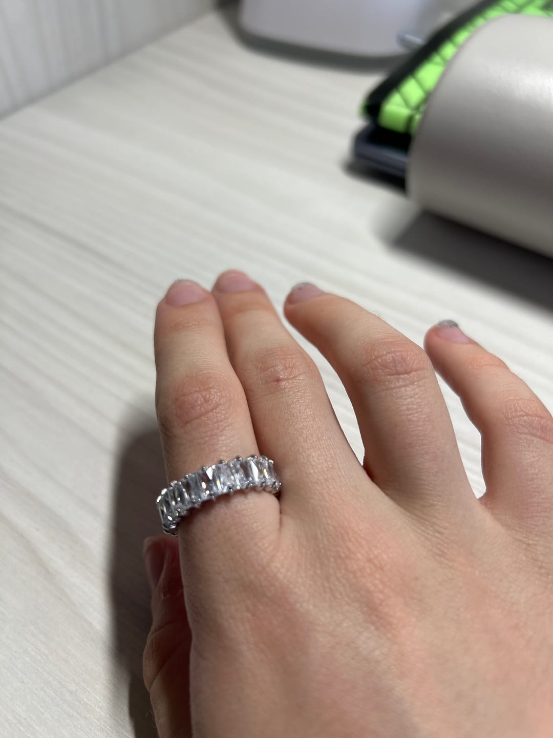 Customer photo review of Inel Magic Diamonds - Argintiu