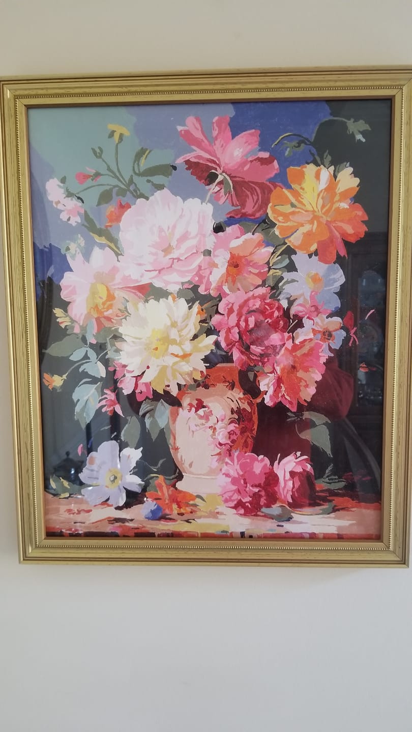 Customer photo review of Colorful Arrangement - Paint by Numbers
