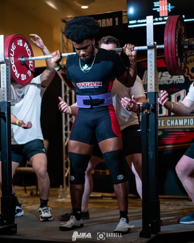 Customer photo review of 7MM Inferno Knee Sleeves - IPF Approved