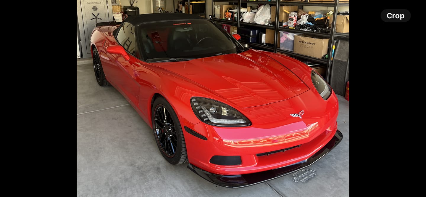 Customer photo review of Corvette C6 Base Extended Front Splitter Lip | ZR1 Conversion Package