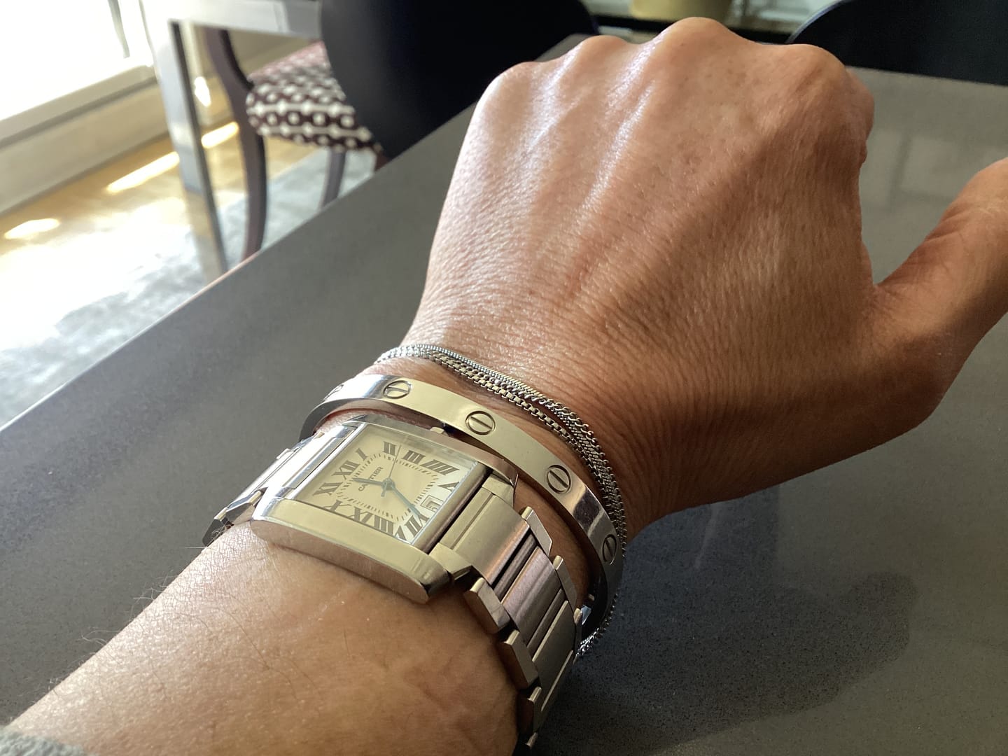 Customer photo review of Minimal Bracelet Stack