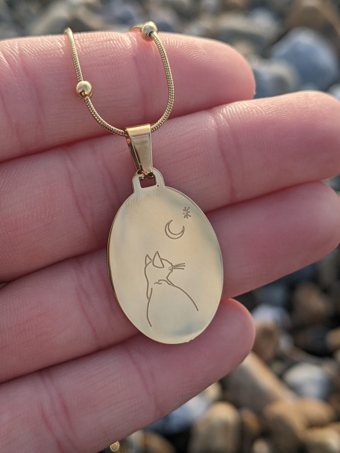 Customer photo review of 18K Gold Plated 'DIANA' Amulet and Necklace