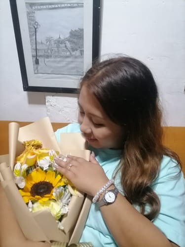 Customer photo review of 1ct Athens Engagement Ring