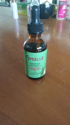 Customer photo review of Rosemary Mint Scalp & Hair Strengthening Oil 59ml