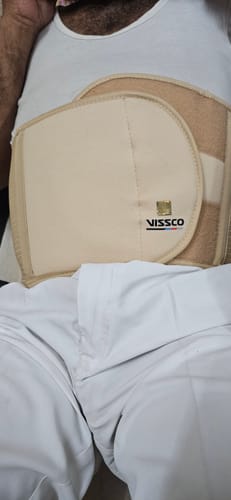 Customer photo review of Abdominal Belt (8") |Supports the Weak Abdominal Muscles to Relieve Pain (Beige)