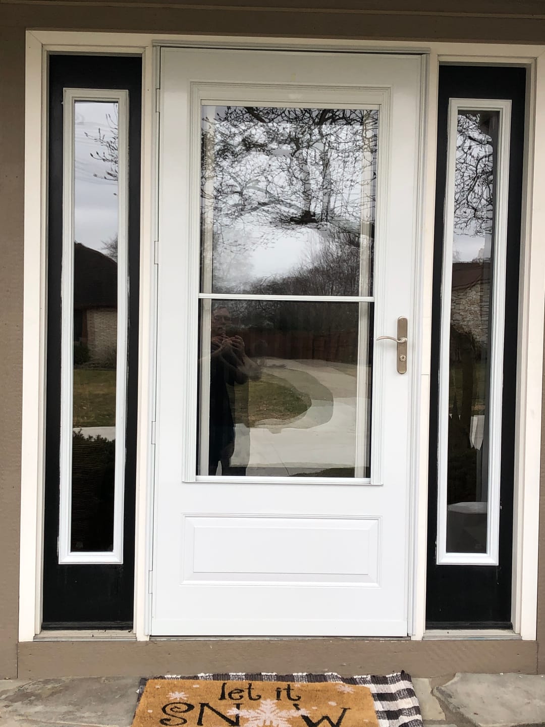 Customer photo review of Clear 1 Lite Glass and Frame Kit (Full Sidelite)