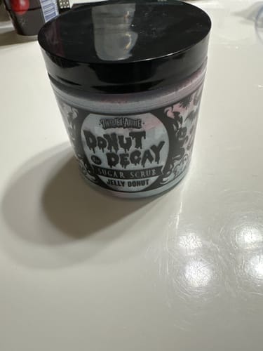 Customer photo review of Donut Decay Sugar Scrub  (Jelly Donut)