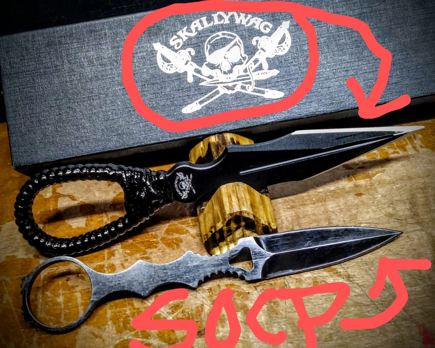 Customer photo review of Skallywag Aluminum Dagger (Not Trainer)