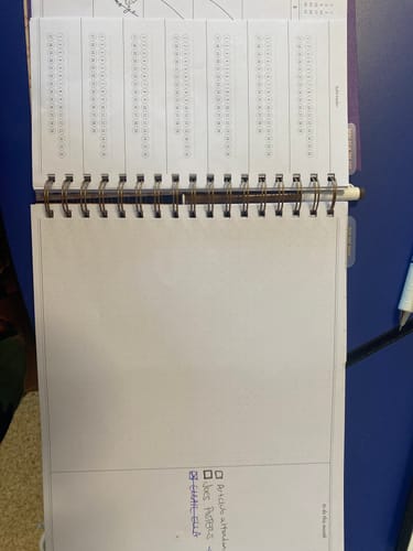 Customer photo review of 2024 Vertical Weekly Planner, Lollipop