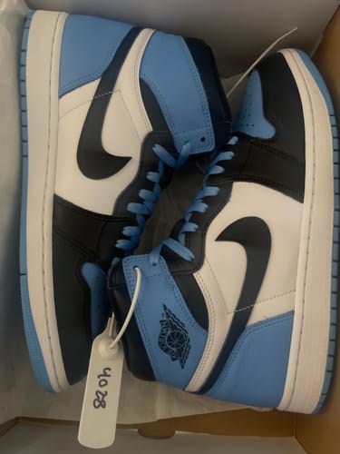 Customer photo review of Air Jordan 1 Retro High OG 'UNC Toe'