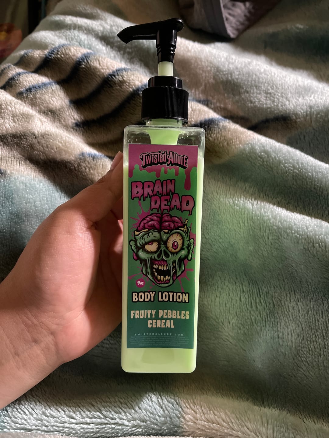 Customer photo review of Brain Dead Body Lotion (Fruity Pebbles Cereal)