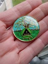 Customer photo review of 1 to 60 Year Tree of Life Specialty AA Recovery Medallion - Tri-Plated Chip/Coin