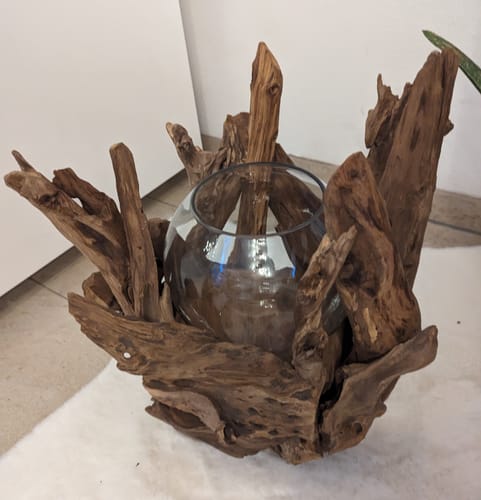 Customer photo review of Wurzel Kerzenständer VONDRO mit Glas