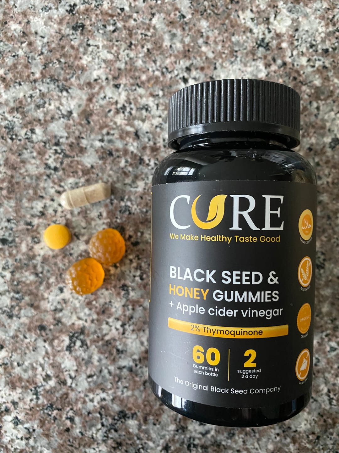 Customer photo review of Organic Black Seed Oil Gummies (3-Pack)