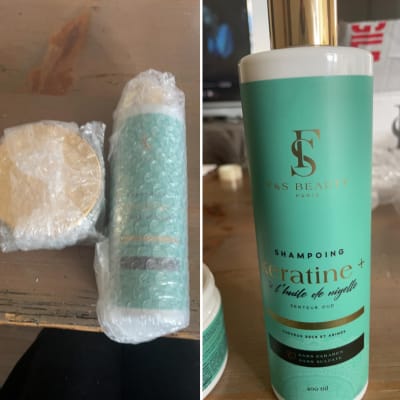 Customer photo review of Coffret Shampoing et Masque à l’huile de Nigelle