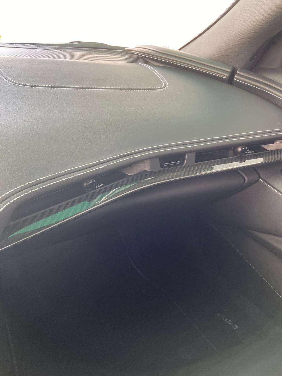 Customer photo review of Chevrolet Corvette C8 Carbon Fiber Interior Overlay Dash Trim