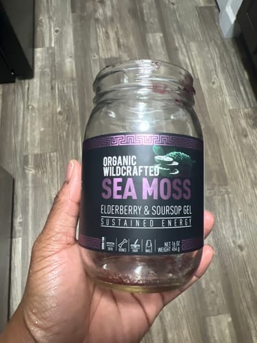 Customer photo review of Elderberry and Soursop Infused Sea Moss Gel