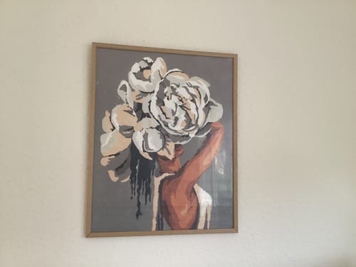 Customer photo review of Malen nach Zahlen - Frau mit weißen Oberteil