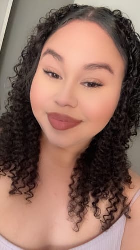Customer photo review of Natural Black Ringlet Clip-In Hair Extensions