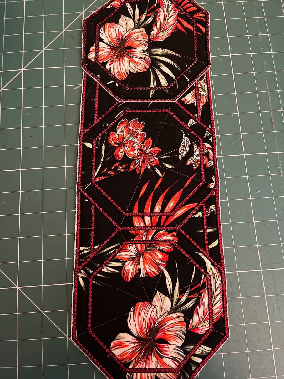 Customer photo review of Poppies Rose & Hubble Cotton Poplin Fabric