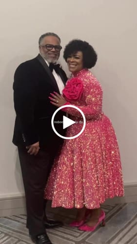 Customer video review of Red Sequin on Velvet