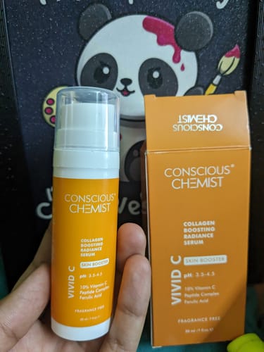 Customer photo review of 10% Vitamin C Serum | Radiance Booster | Peptide Complex & Ferulic Acid