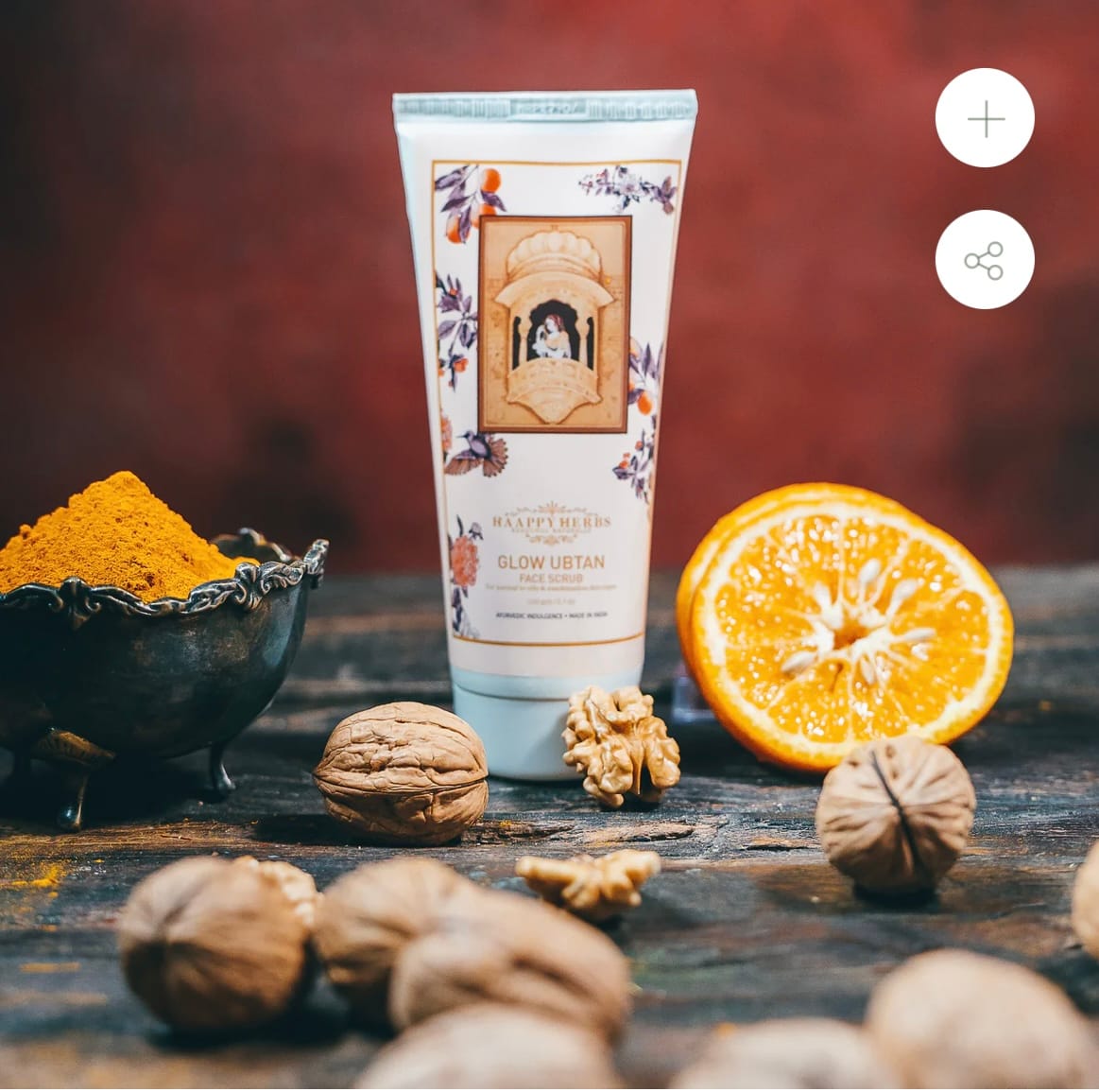 Customer photo review of Glow Ubtan Face SCRUB-150gms