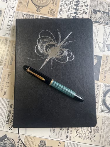Customer photo review of 400 PAGE A5 TOMOE RIVER NOTEBOOK - SUPERNOVA