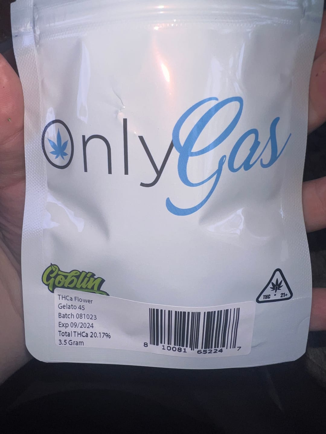Customer photo review of Gelato 45 - THCa Flower