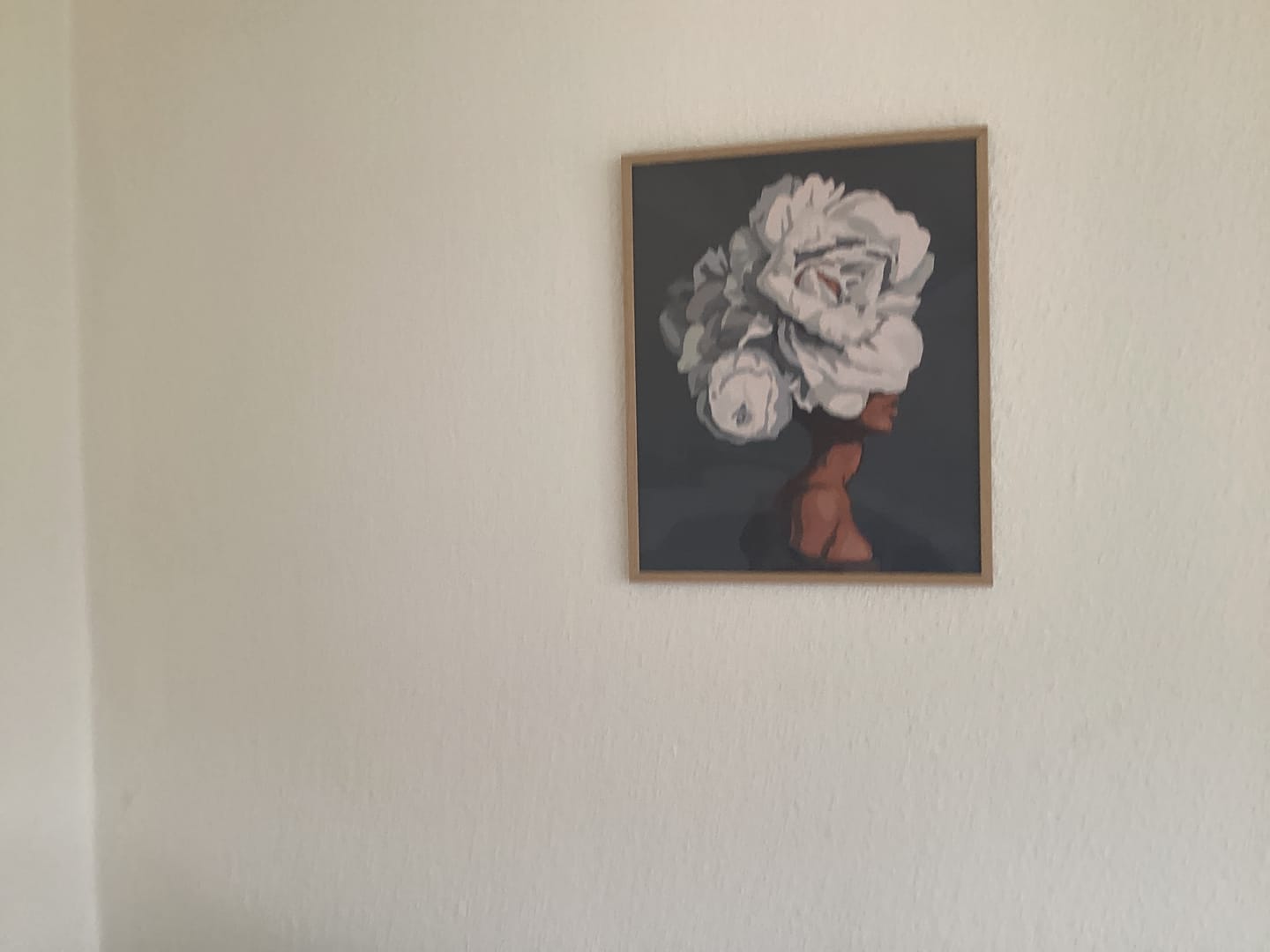 Customer photo review of Malen nach Zahlen - Frau mit Blumenhaar