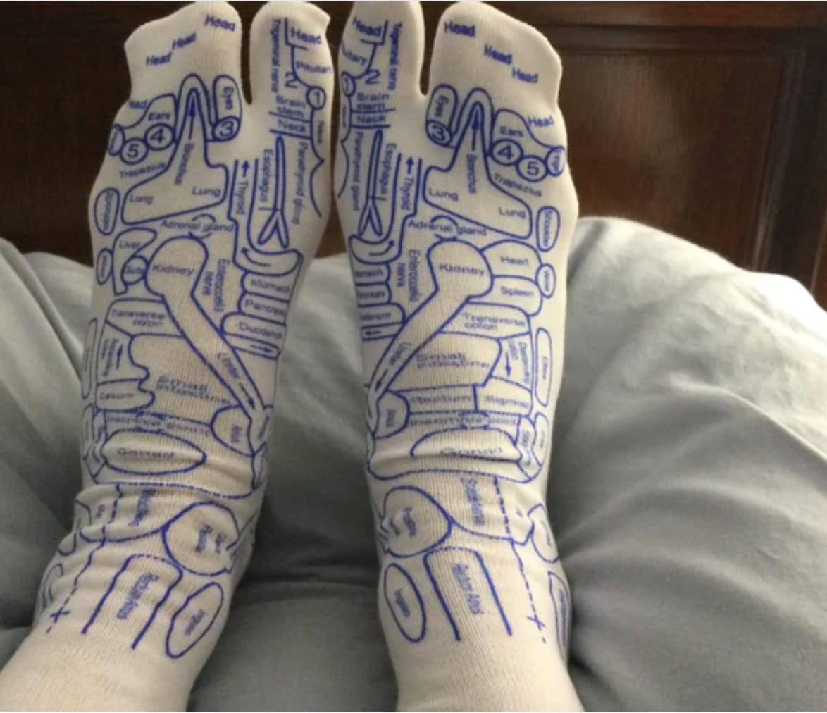 Customer photo review of SALUDEA Reflexology Socks Set