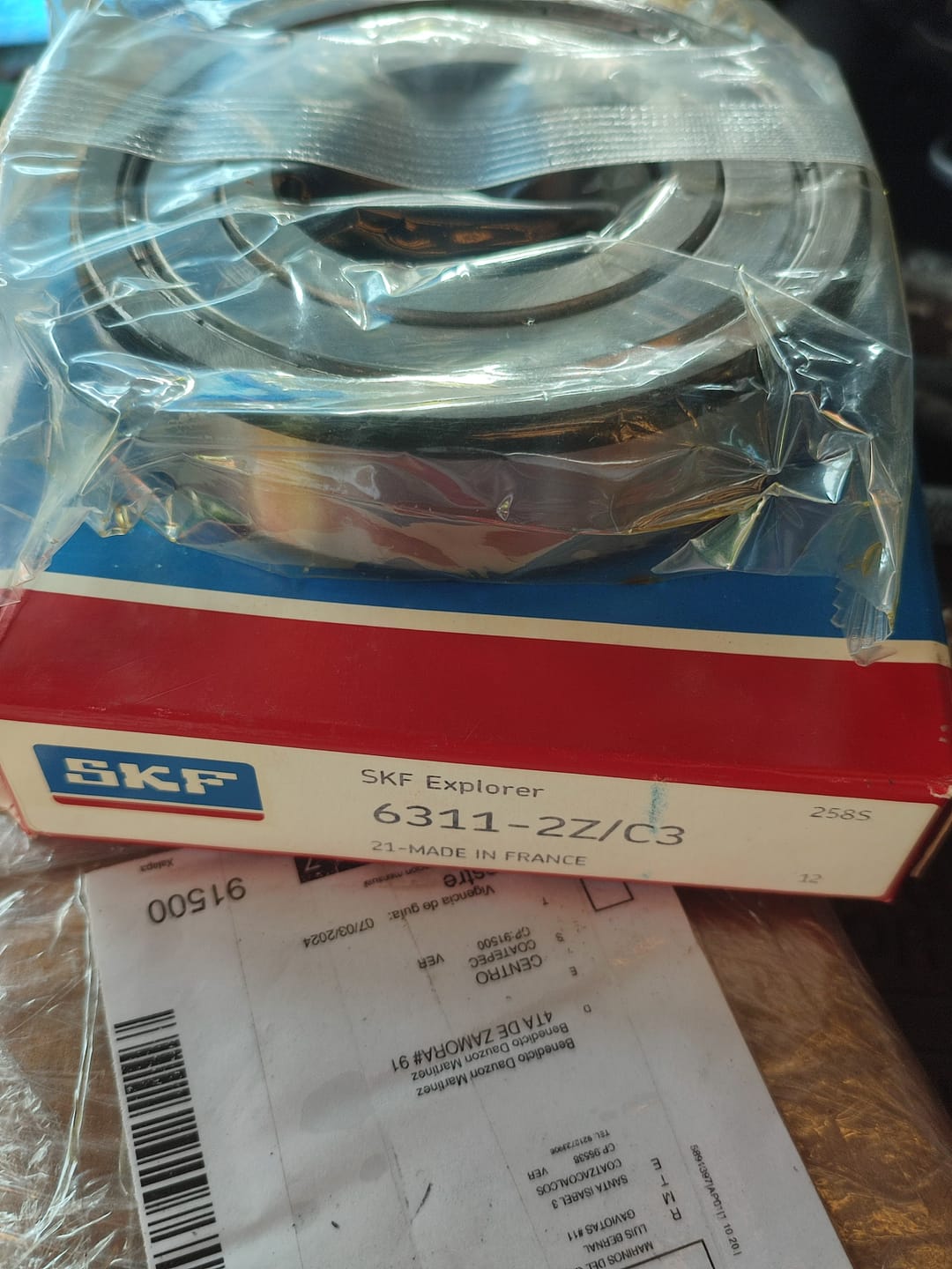 Customer photo review of SKF 6311-2Z/C3 BALERO