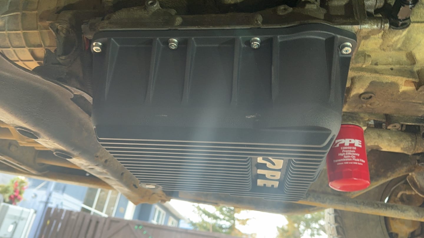 Customer photo review of 2001-2019 Duramax Deep Allison Transmission Pans (128051010)