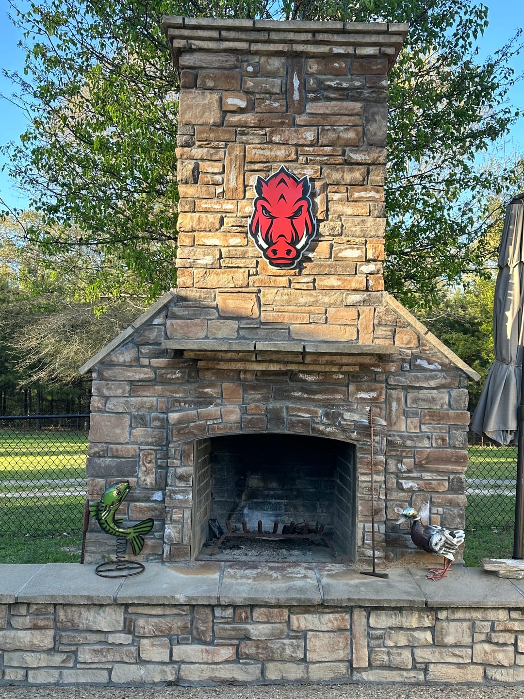 Customer photo review of Arkansas Razorbacks Mascot 3D Vintage Metal Wall Art