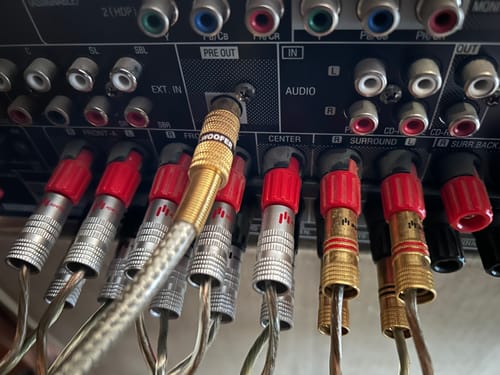 Customer photo review of Aperion Audio Banana Plugs - 5 pair