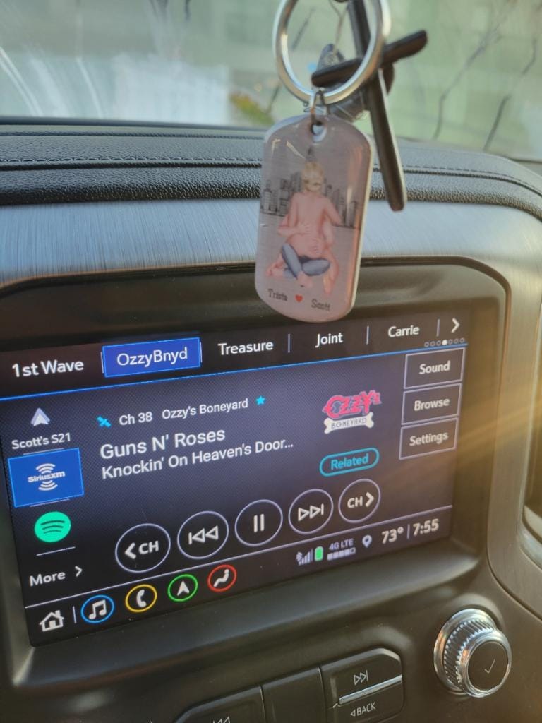 Customer photo review of Drive Safe - Perfect Gift For Couples - Personalized Engraved Stainless Steel Keychain