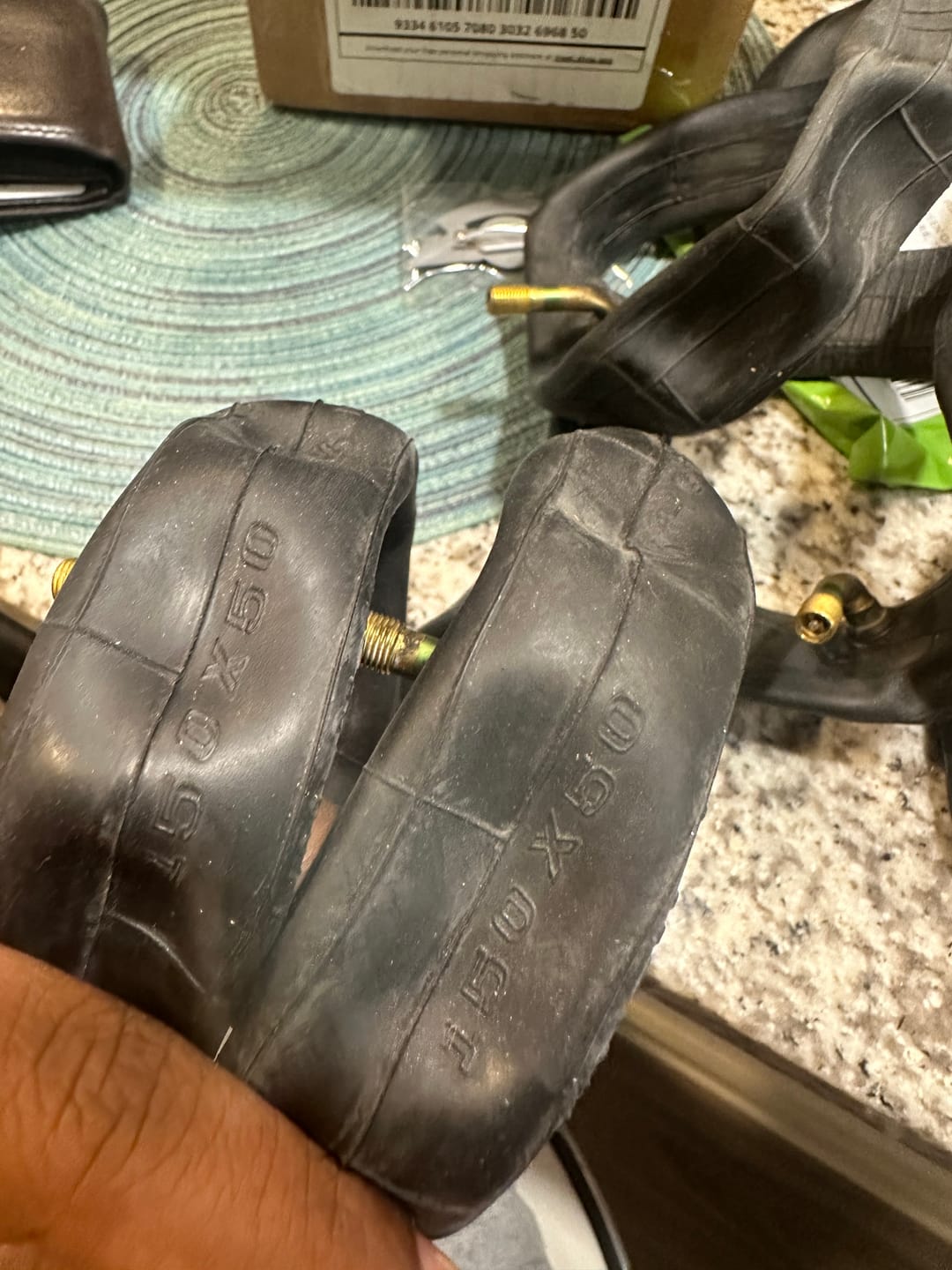 Customer photo review of Backfire Hammer 160mm Pneumatic Tires and Parts
