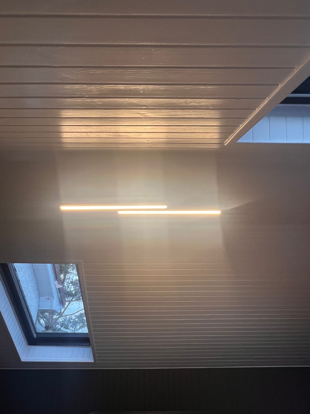 Customer photo review of Long Strip LED Black Flush Mount