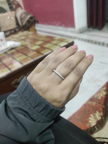 Customer photo review of Silver Enchanting Radiance Ring