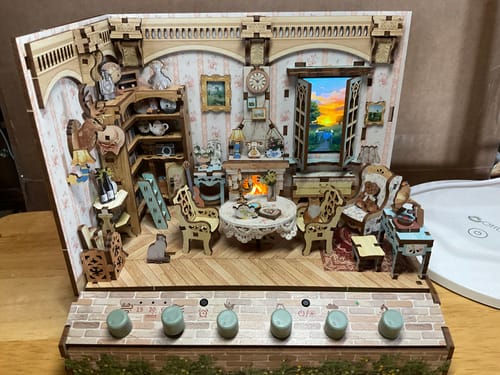 Customer photo review of Pastoral Time DIY Miniature & 6 Sound Effects Scene House