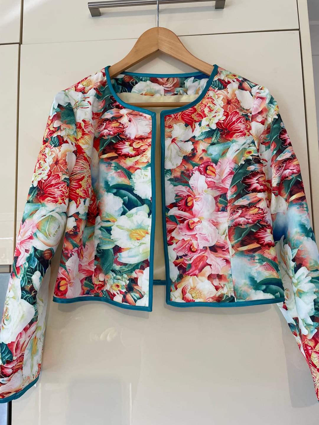 Customer photo review of Plain Satin Bias Binding Tape - 5 metres