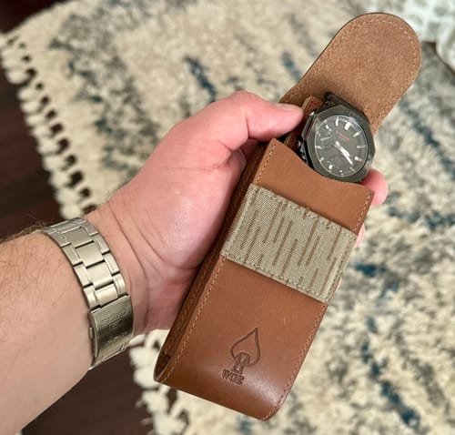 Customer photo review of Travel Pouch and Challenge Coin